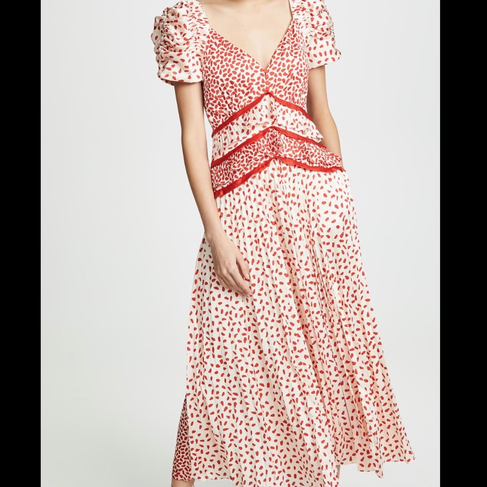Self Protrait Satin Dress - Size 8